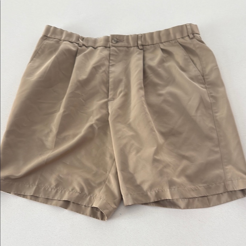 Dockers Tan Flat Front Shorts Lightweight Casual